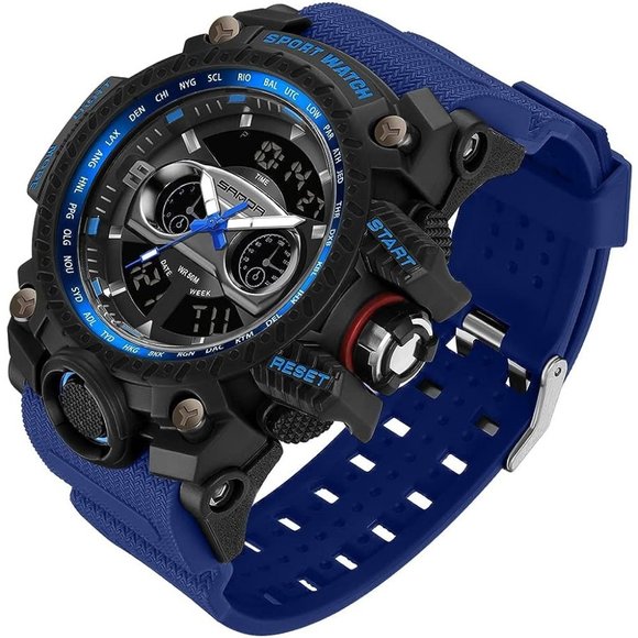 KXAITO Men's Waterproof Military Racing car Dashboard Design Watch - Picture 2 of 6